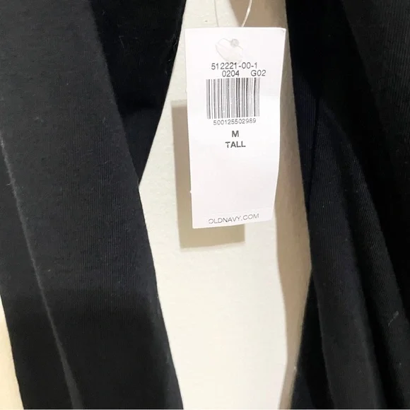 NWT Old Navy Black Long Sleeve Bodysuit, Size M TALL - Picture 6 of 7